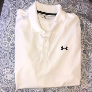 White Under Armour Polo